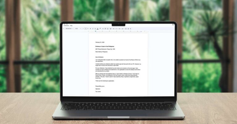 Sample Cover Letter for Your Japan Visa Application