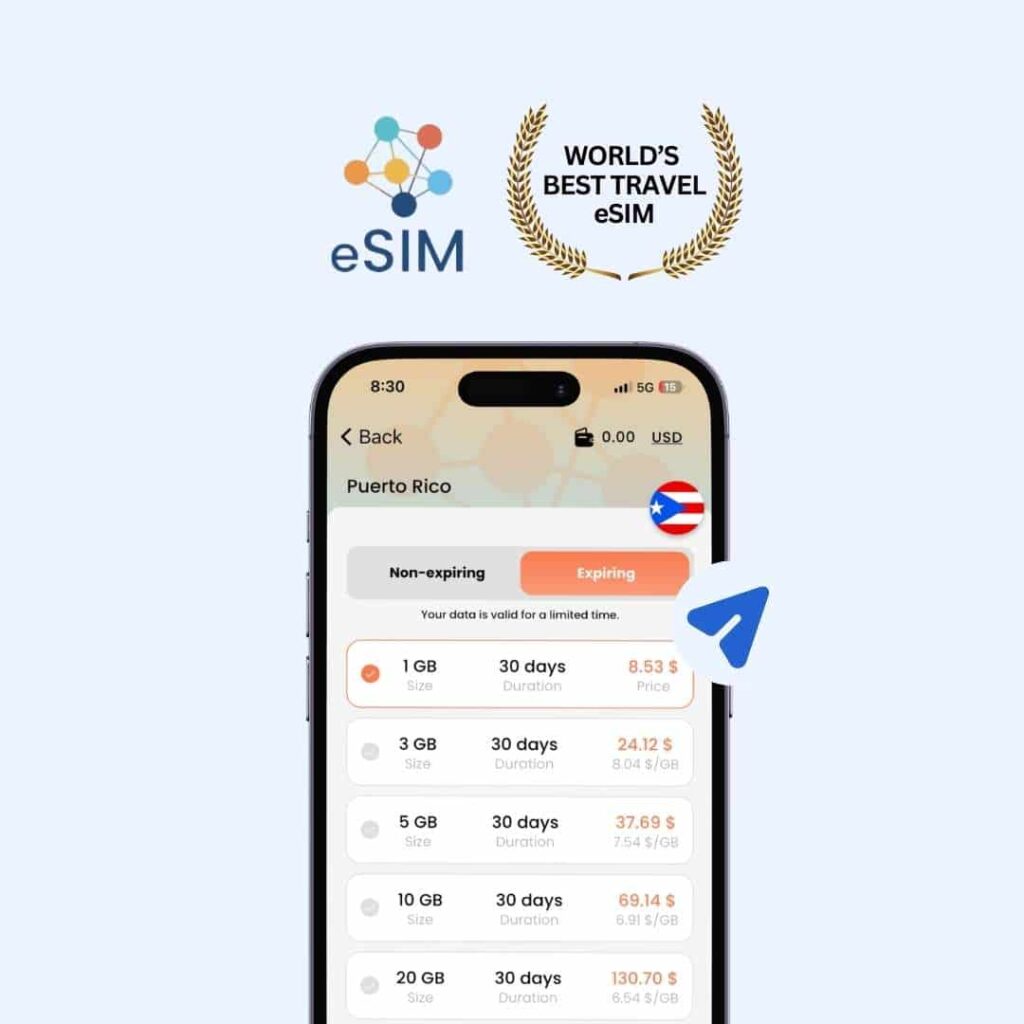 best-puerto-rico-esim-provider-tourist-bnesim