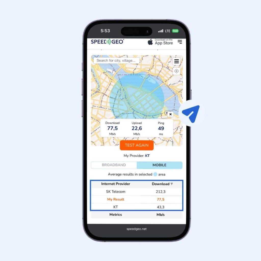 kt-south-korea-esim-speed-test-speedgeo-seoul