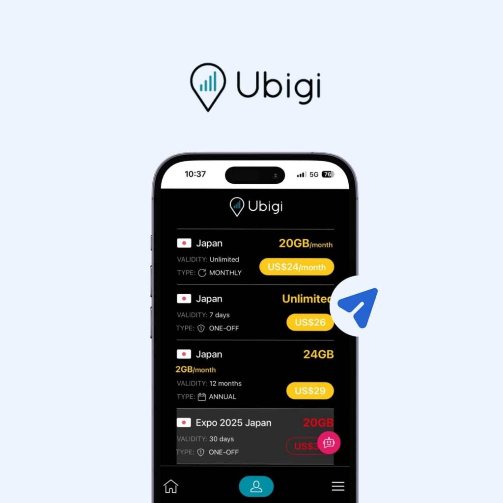 ubigi-esim-japan-unlimited-data