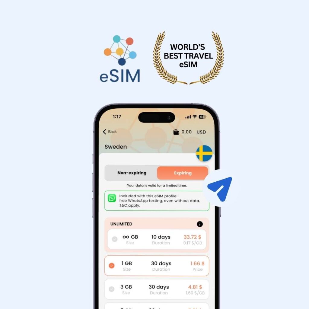 best-sweden-esim-provider-bnesim-5G-tre-three-telia