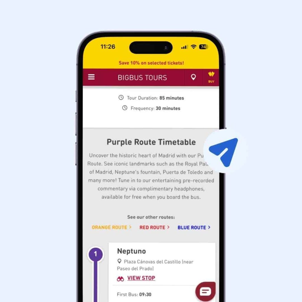 big-bus-madrid-ticket-route