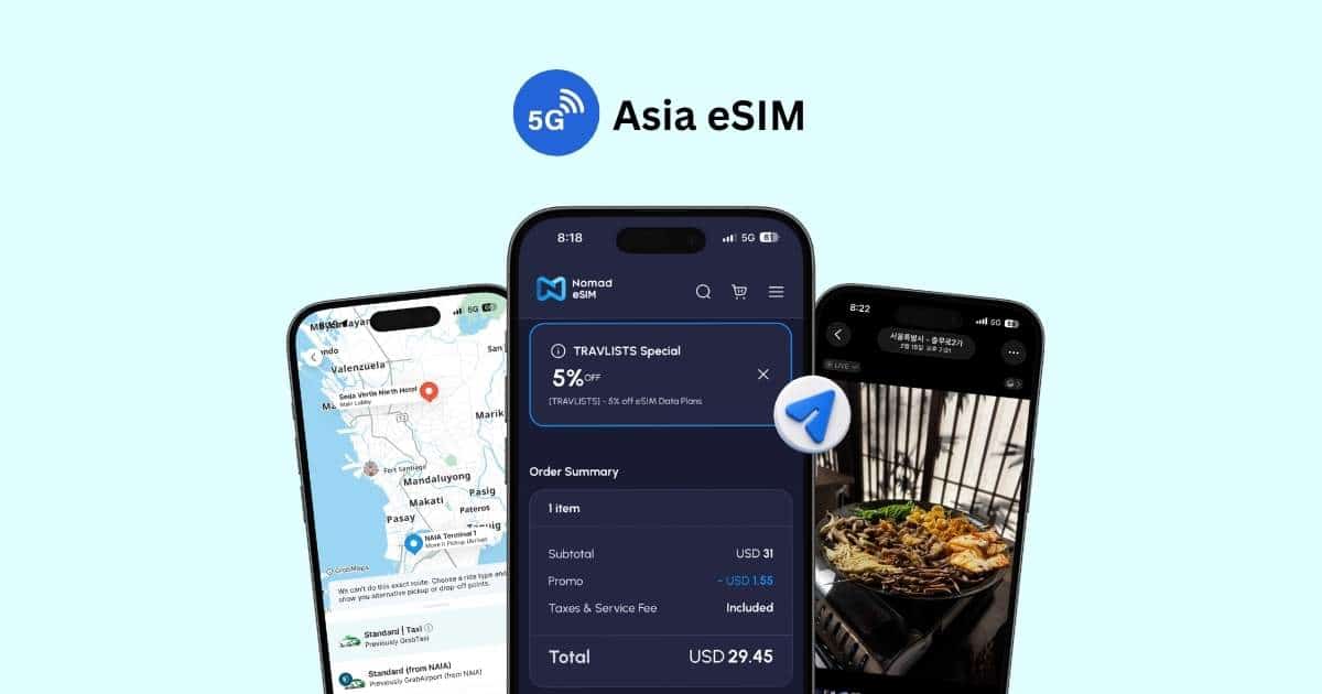 Asia eSIM guide on Travlists