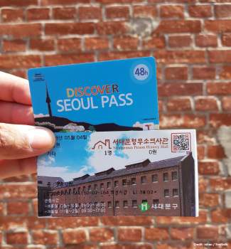Discover Seoul Pass physical card for attractions and transportation