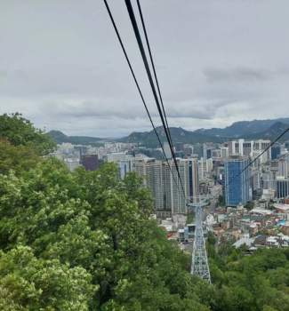 Namsan Cable Car overlooking Seoul