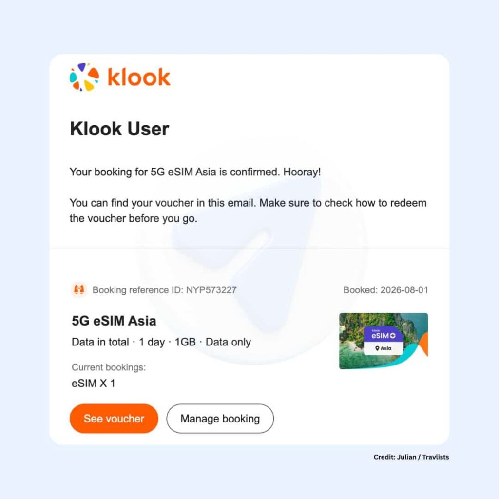 klook-5g-esim-asia-booking-confirmation-receipt